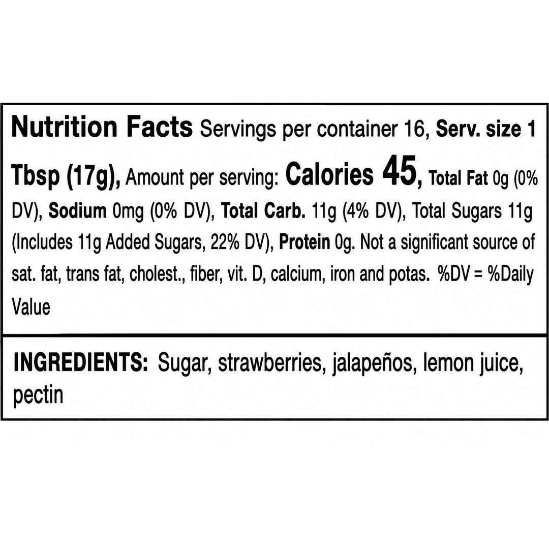 Nutrition facts label for a product with ingredients listed below.