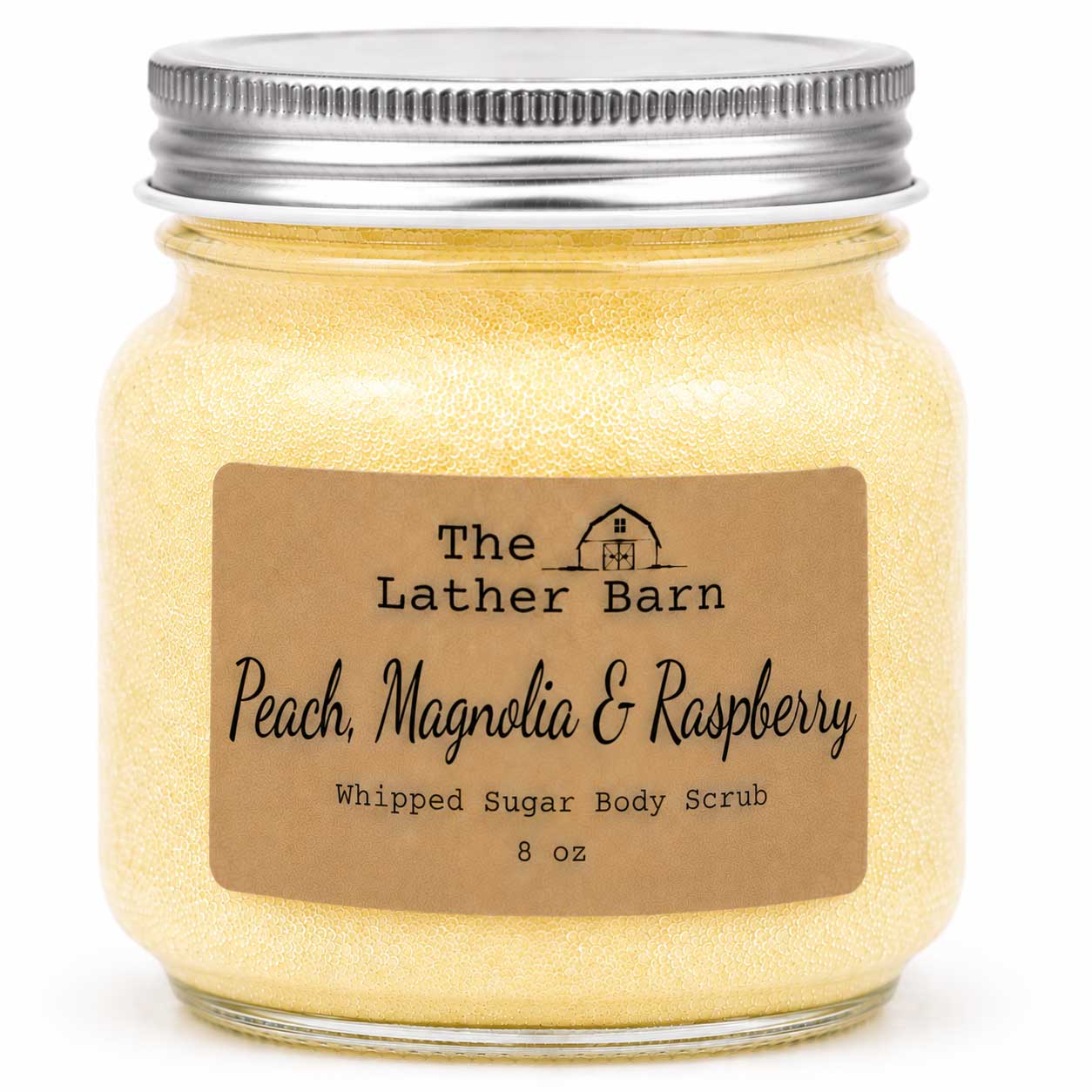 The Lather Barn Peach, Magnolia & Raspberry Whipped Sugar Scrub