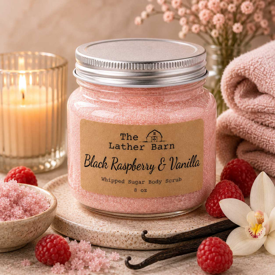 Black Raspberry & Vanilla Whipped Sugar Body Scrub