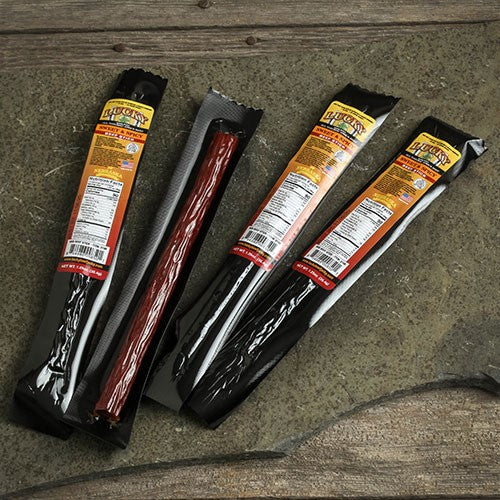 Sweet & Spicy Beef Stick | 1.25 oz. | Tender Beef Jerky Coated In Savory Teriyaki & Red Pepper Flakes | Cooked To Perfection | Easy, Quick On-The-Go Snack | High Protein | Nebraska Beef | 6 Pack | Shipping Included