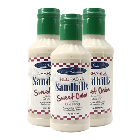 Sweet Onion Salad Dressing | Pack of 3 | 16 oz | Gluten Free | Baker's Candies