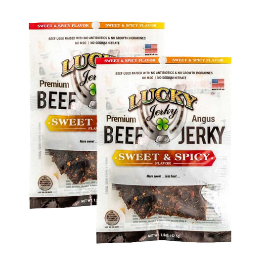 Sweet and Spicy Beef Jerky | Pack of 2 | 1.5 oz | Nebraska Star Beef