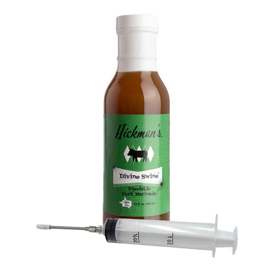 Hickman’s Divine Swine Pork Injectable Marinade With Injector | Gluten Free | Hickman's Fat Boy BBQ