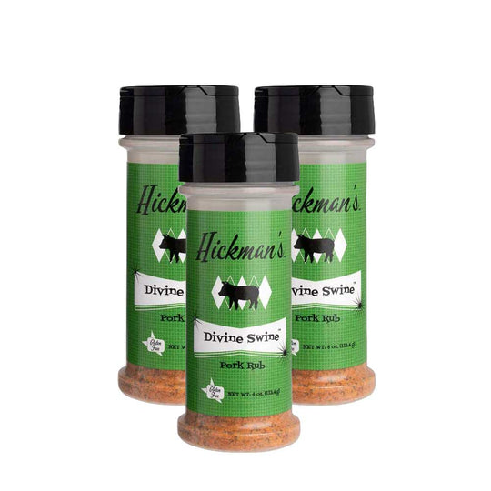 Hickman’s Divine Swine Pork Rub | Pack of 3 | Gluten Free | Hickman's Fat Boy BBQ