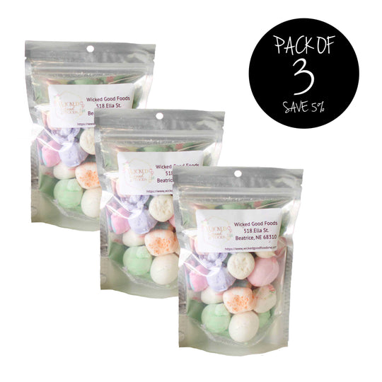 Freeze Dried Candy | Assorted Salt Water Taffy | Sweet Treat | 1 oz. Bag | Delicious Treat | Pack of 3