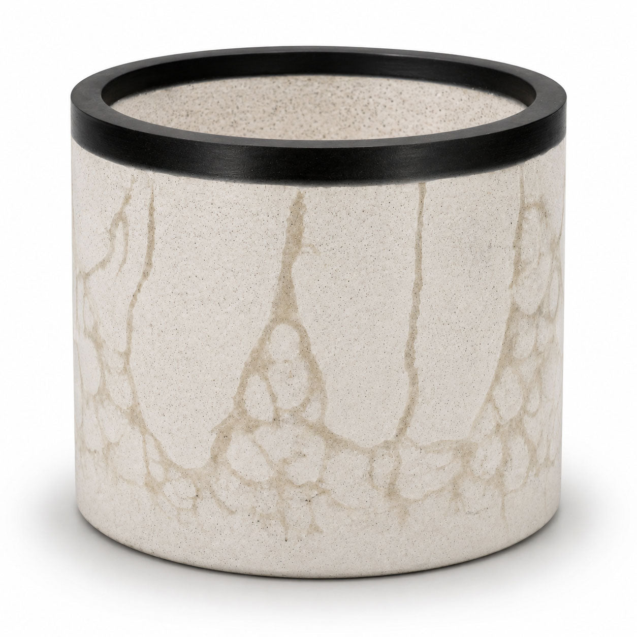 Tan concrete pot