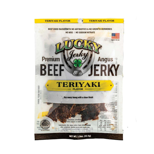 Teriyaki Beef Jerky | Pack of 24 | 1.5 oz | Nebraska Star Beef