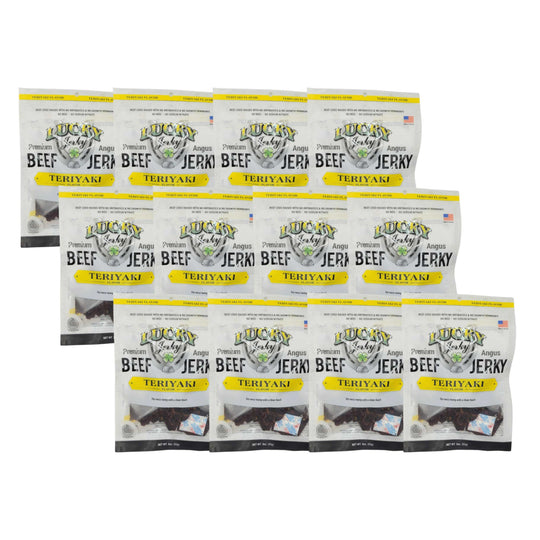 Teriyaki Beef Jerky | Pack of 12 | 3 oz | Nebraska Star Beef