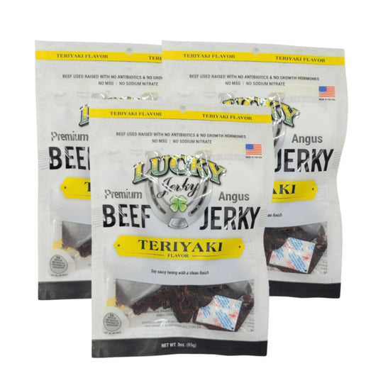 Teriyaki Beef Jerky | Pack of 3 | 3 oz | Nebraska Star Beef