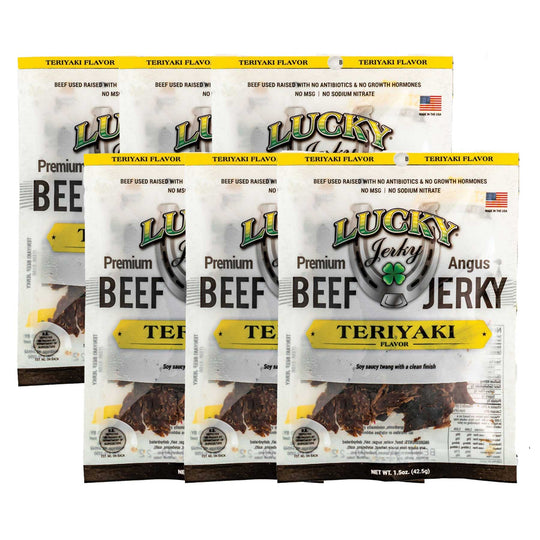Teriyaki Beef Jerky | Pack of 6 | 1.5 oz | Nebraska Star Beef