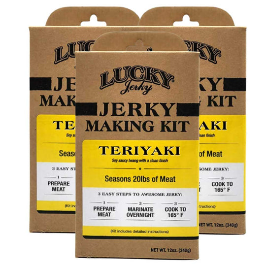 Teriyaki Jerky Making Kit  | Pack of 3 | 12 oz | Nebraska Star Beef