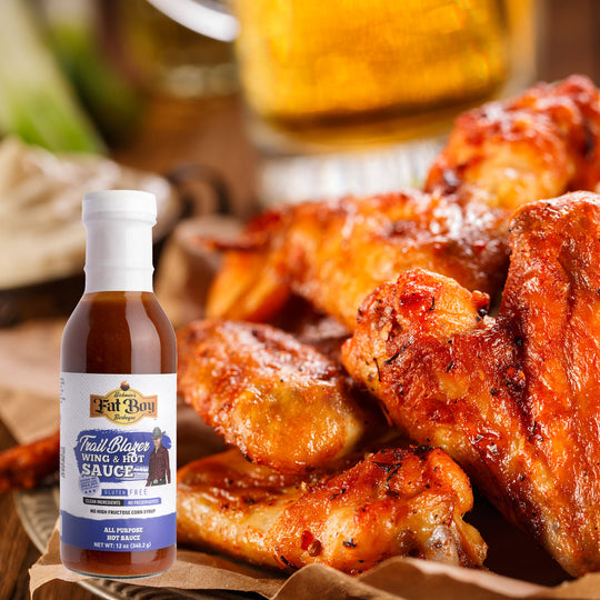 Keto Friendly Wing & Hot Sauce | Trail Blazer Flavor | No MSG | Gluten Free | No High Fructose Corn Syrup | 12 fl oz Bottle