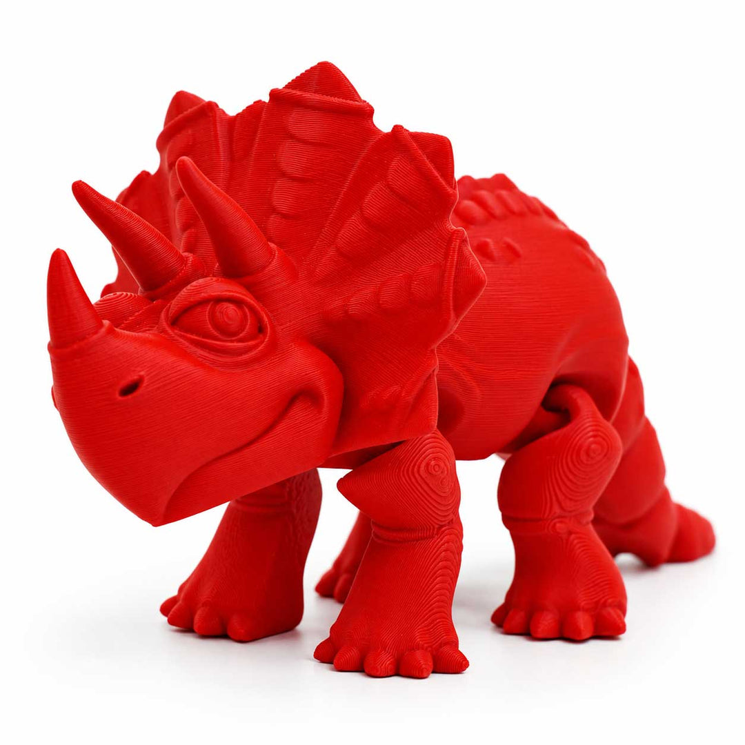 3D Printed Articulated Flexible Triceratops Dinosaur 