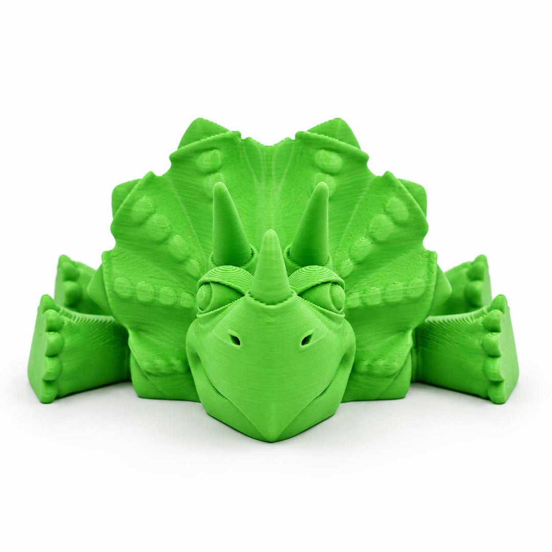 3D Printed Articulated Flexible Triceratops Dinosaur 