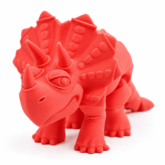 3D Printed Articulated Flexible Triceratops Dinosaur 