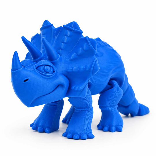 3D Printed Articulated Flexible Triceratops Dinosaur 