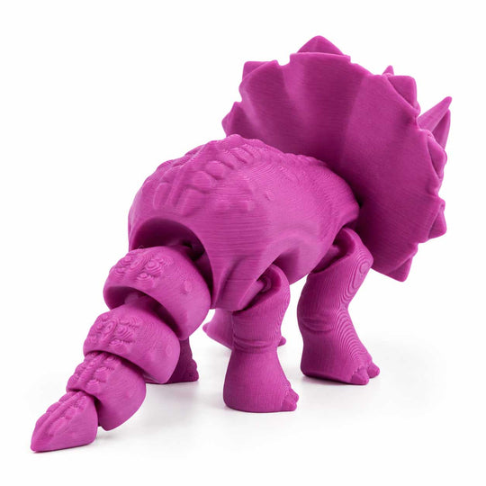 3D Printed Articulated Flexible Triceratops Dinosaur 
