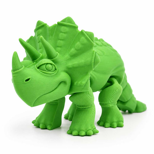 3D Printed Articulated Flexible Triceratops Dinosaur 