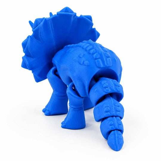 3D Printed Articulated Flexible Triceratops Dinosaur 