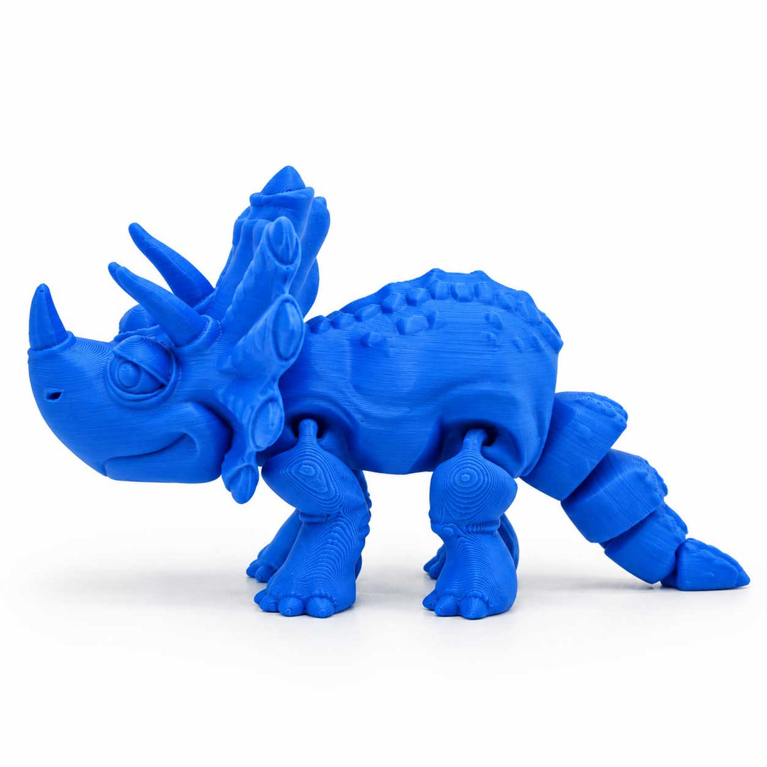 3D Printed Articulated Flexible Triceratops Dinosaur 