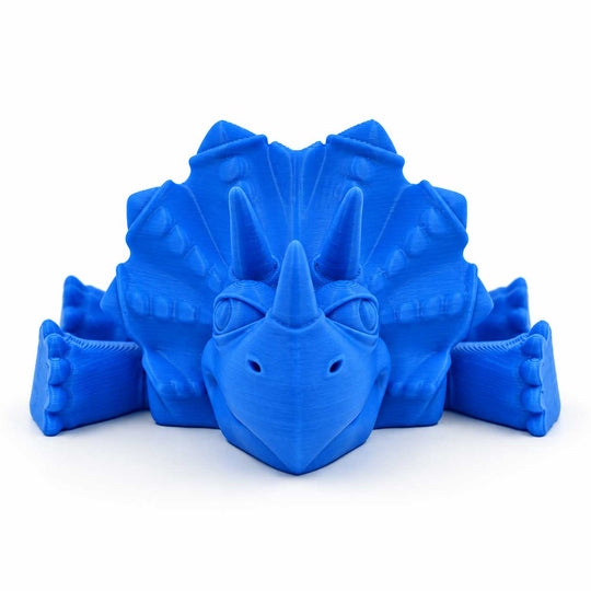 3D Printed Articulated Flexible Triceratops Dinosaur 