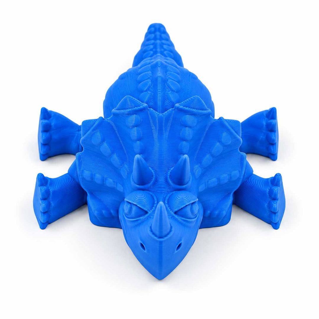 3D Printed Articulated Flexible Triceratops Dinosaur 