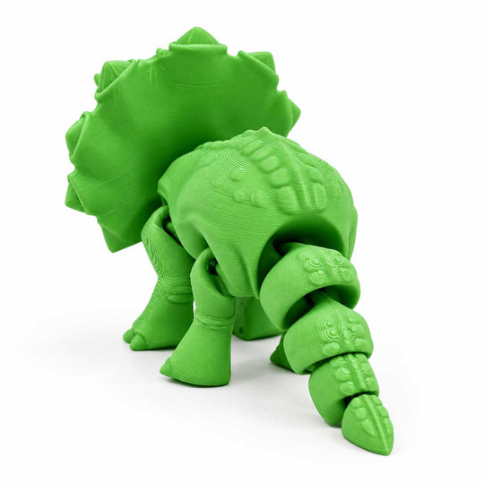 3D Printed Articulated Flexible Triceratops Dinosaur 