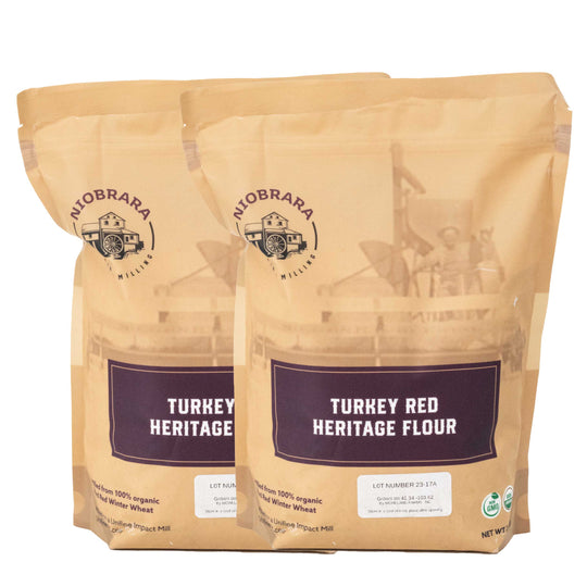 Organic Turkey Red Flour | Pack of 2 | 5 lb | Non-GMO | Niobrara Grain & Milling