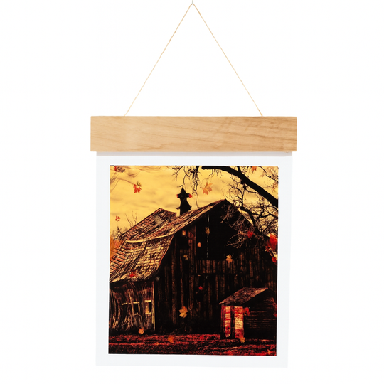 Old Wooden Barn Hanging Photograph | 11" x 21" | Journey West Photographer