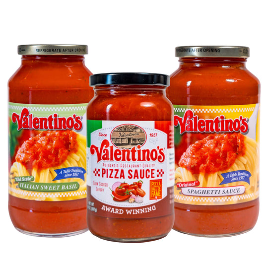 Valentino's Marinara and Pizza Sauce Pack | Traditional & Basil Marinara With Pizza Sauce | Valentino's