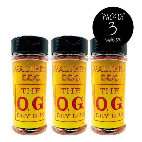 Walters BBQ | Pack of 3 | 8 oz. | Classic BBQ Dry Rub | Sweet, Tangy Flavor | Made in Talmage, NE