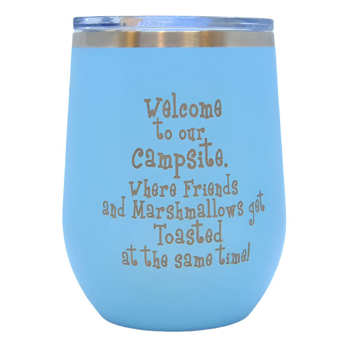 Stainless Steel Stemless Wine Tumbler | 12 oz | Customizable | RCK Creations & More