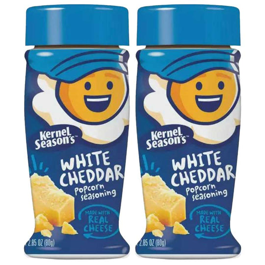White Cheddar Popcorn Seasoning | Pack of 2 | 2.85 oz | Popcorn County USA | North Loup Valley