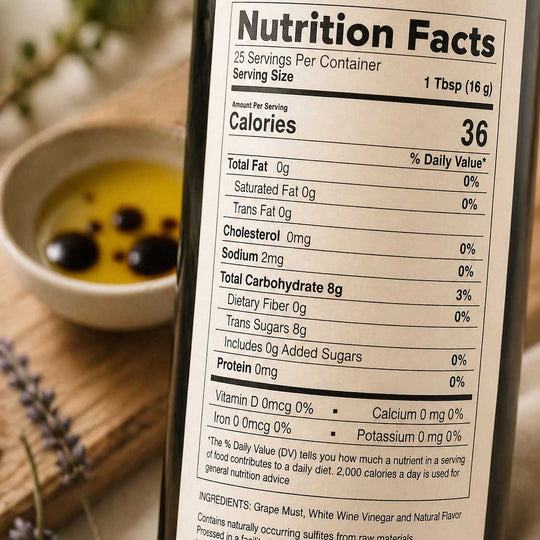 Nutrtional Facts White Vinegar