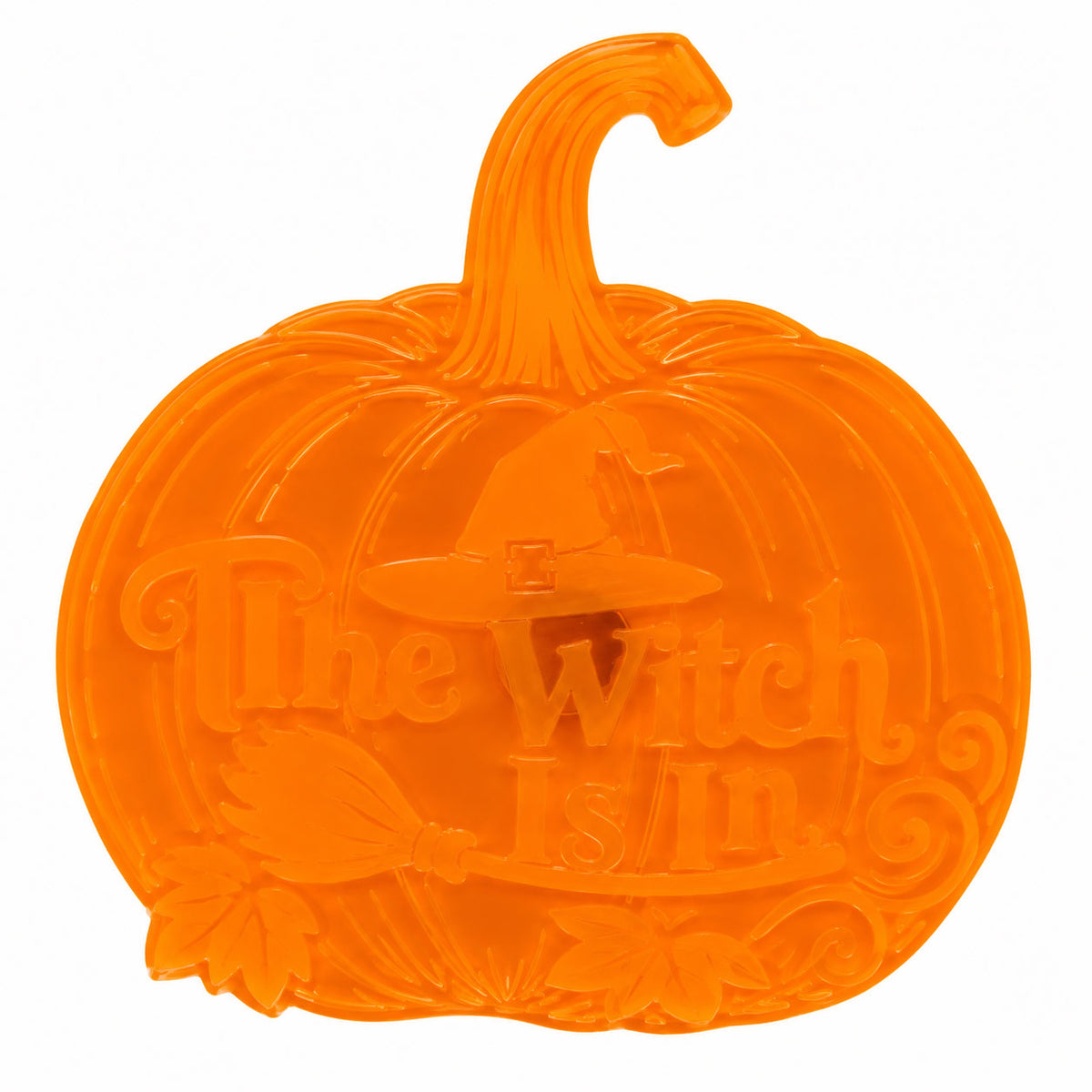 The Witch is in pumpkin  plaque
