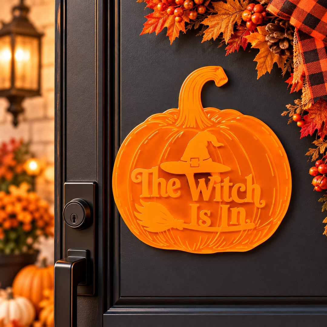 The Witch is In Magnetic Plaque