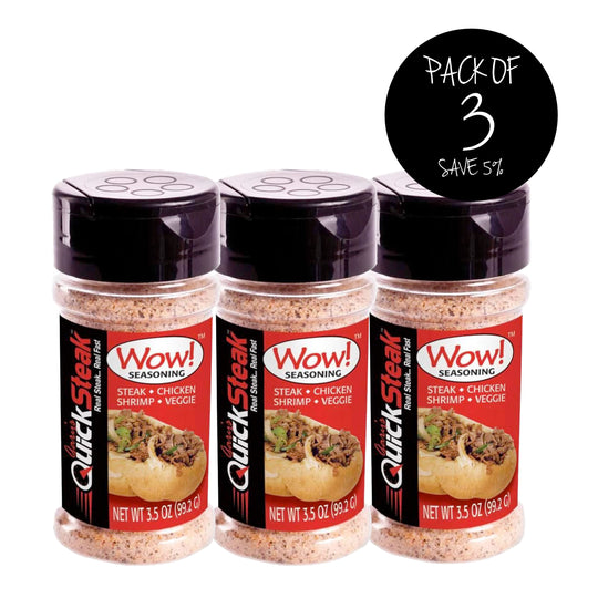 Wow! Seasoning | 3.5 oz. Bottle | Best Multipurpose Seasoning | No MSG | Pack of 3