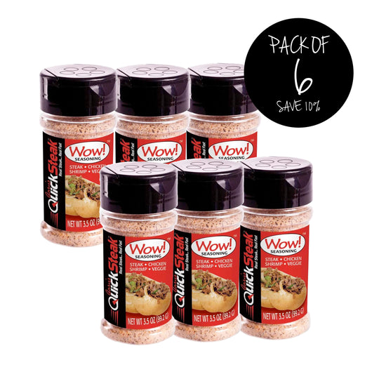 Wow! Seasoning | 3.5 oz. Bottle | Best Multipurpose Seasoning | No MSG | Savory and Satisfying Flavor | Pack of 6