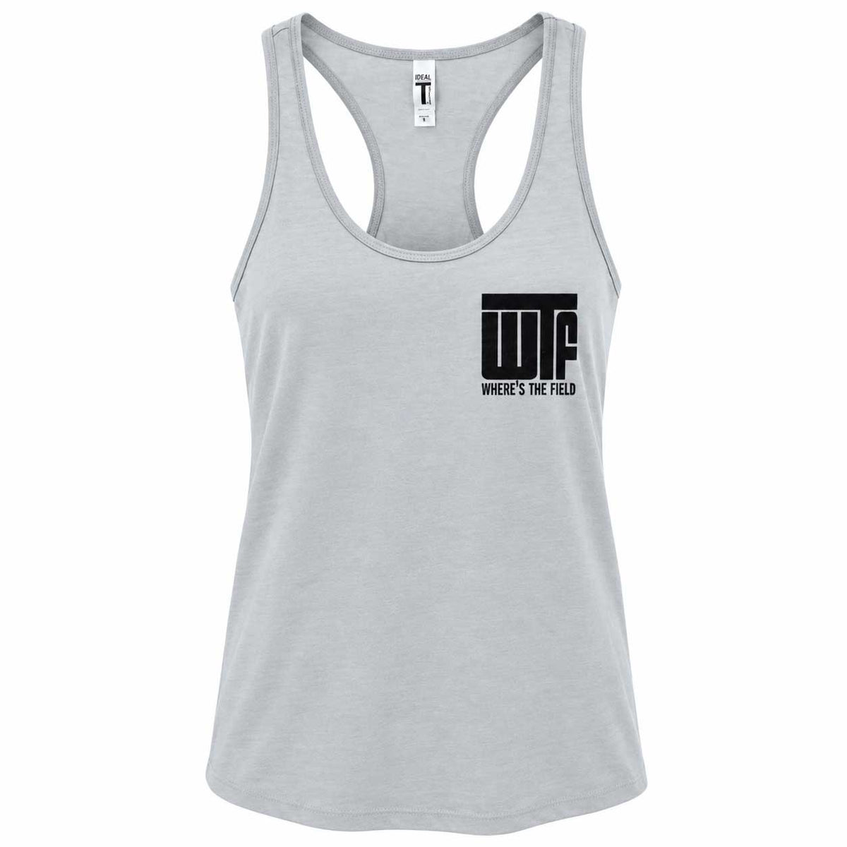 Gray WTF Where's the Field Razerback Tank Top