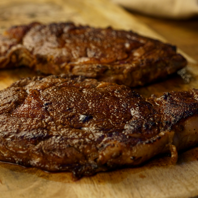 Ribeye Steaks | 4 - 12 oz. Bison Steaks | 100% All Natural Nebraska Bison Meat | Thick Cut and High Quality | Shipping Included | Hearty, Tender Steak | Marbled Generously | Perfect For Grilling | Use In Salads, Tacos, Or Wraps | Expertly Cut