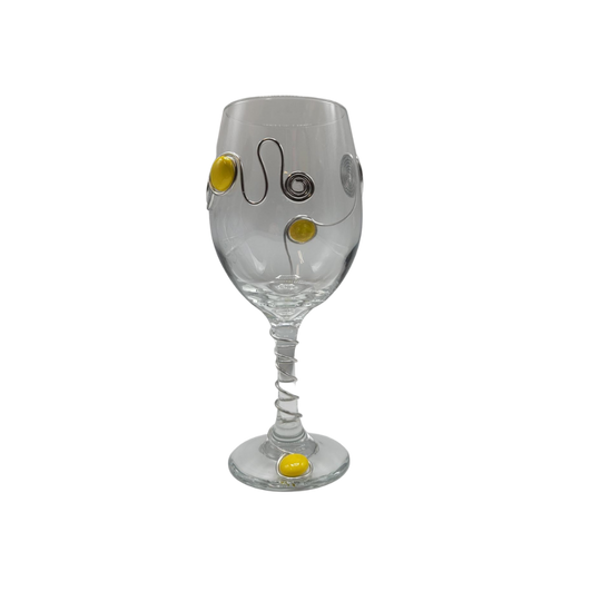 Embellished Wine Glass