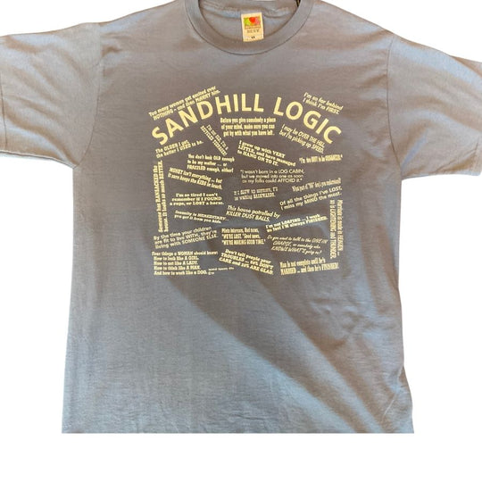 Nebraska Sandhill Logic Tee | Blue Grey