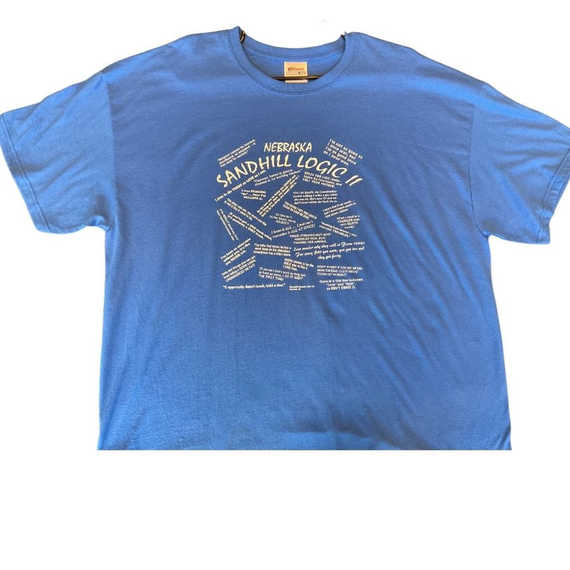Nebraska Sandhill Logic II Shirt | Blue