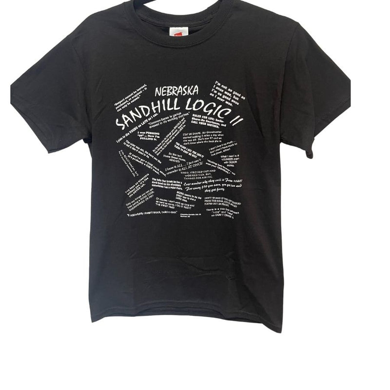 Nebraska Sandhill Logic II Shirt | Black