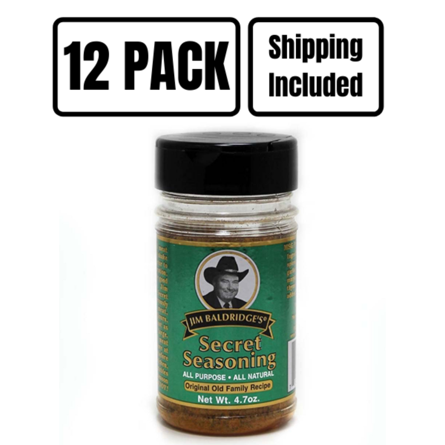 12 Pack Shipping Included Jim Baldridge Secret Seasoning