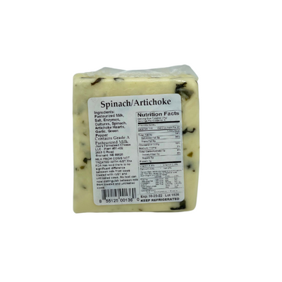 Best Nebraska Farmstead Cheese 6 Piece Sampler | California Garlic Pepper, New York Cheddar, Havarti, Jalapeno, Spinach & Artichoke, Smoked Bacon | Hand-Cut and Carefully Aged