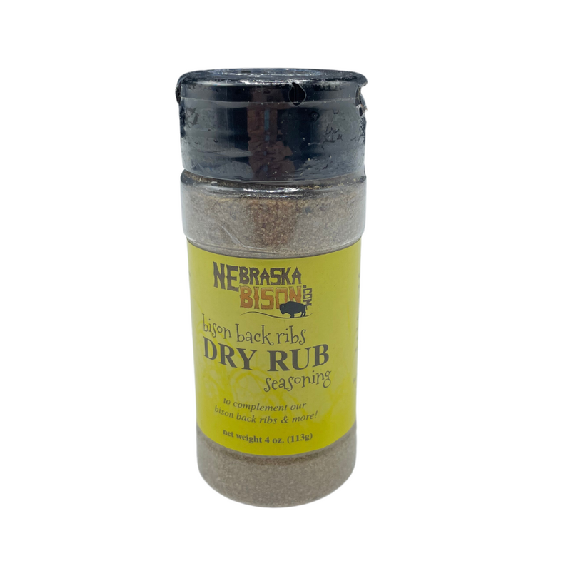 Bison Back Ribs Dry Rub Seasoning | Specially Formulated | Great for Bison Meat | Delicious and Savory Flavor | 4 oz. Bottle | Perfect Seasoning For BBQ Or Smoker Fanatic | Carefully Crafted To Perfection | Perfect Blend Of Spices