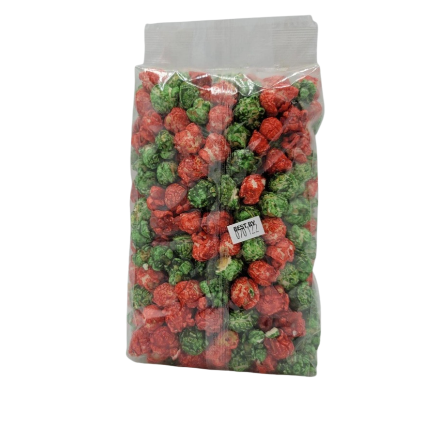 Christmas Popcorn | Made in Small Batches | Party Popcorn | Tis the Season | Green and Red Popcorn | Holiday Popcorn | Marshmallow Flavored | Ready to Eat | Movie Night Essential