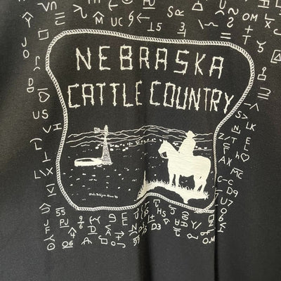 Nebraska Cattle Country Shirt | Black