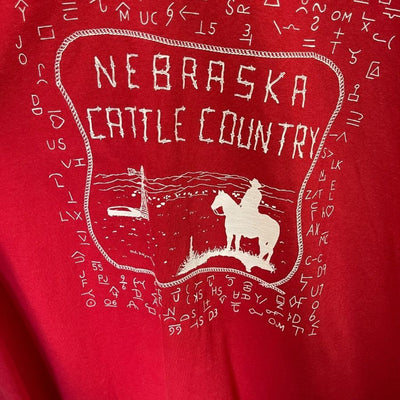 Nebraska Cattle Country Shirt | Red